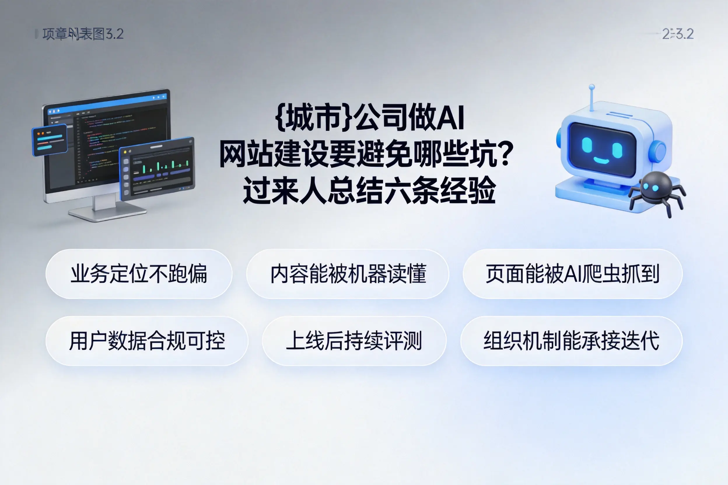 厦门公司做AI网站建设要避免哪些坑？过来人总结六条经验