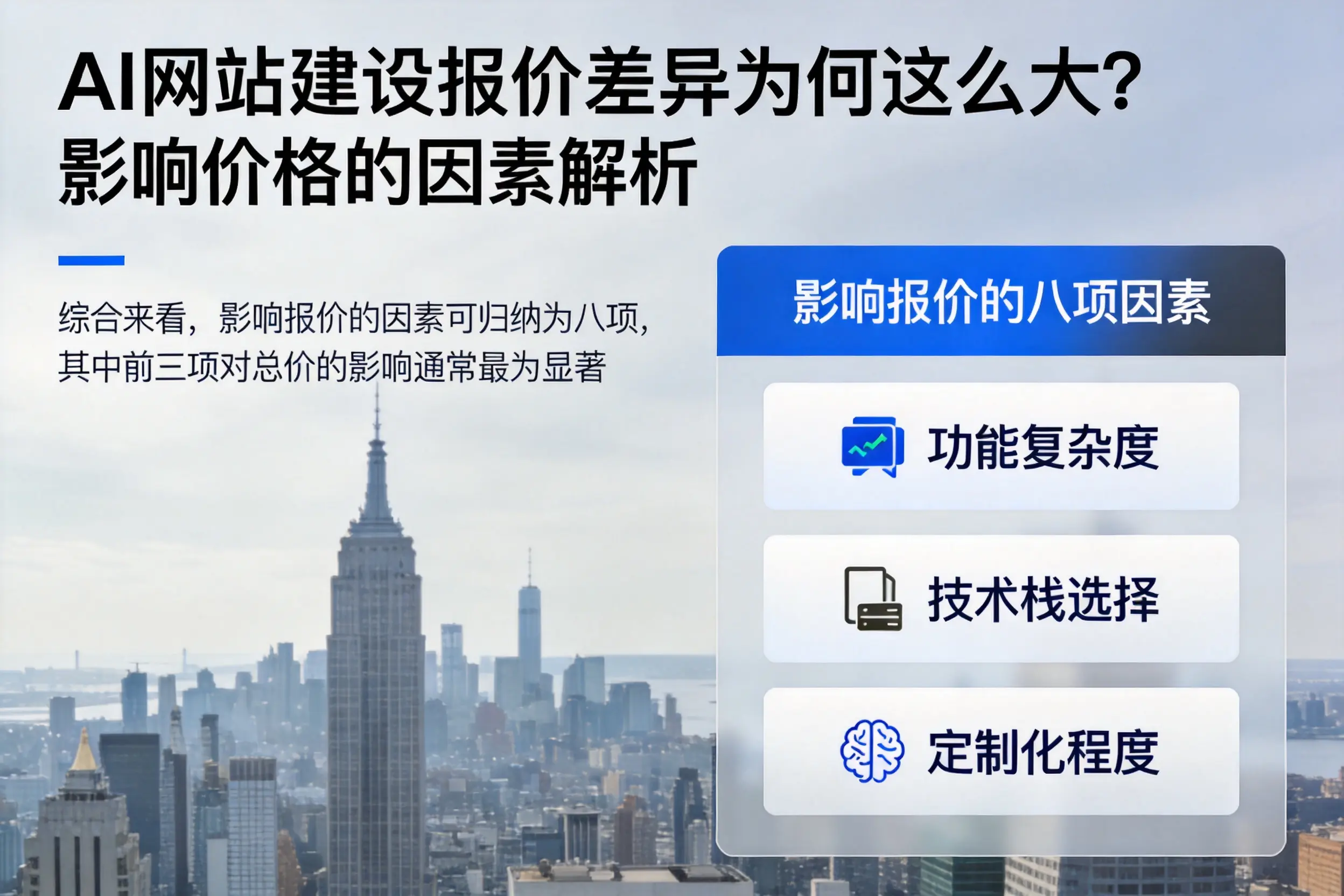 厦门AI网站建设报价差异为何这么大?影响价格的因素解析