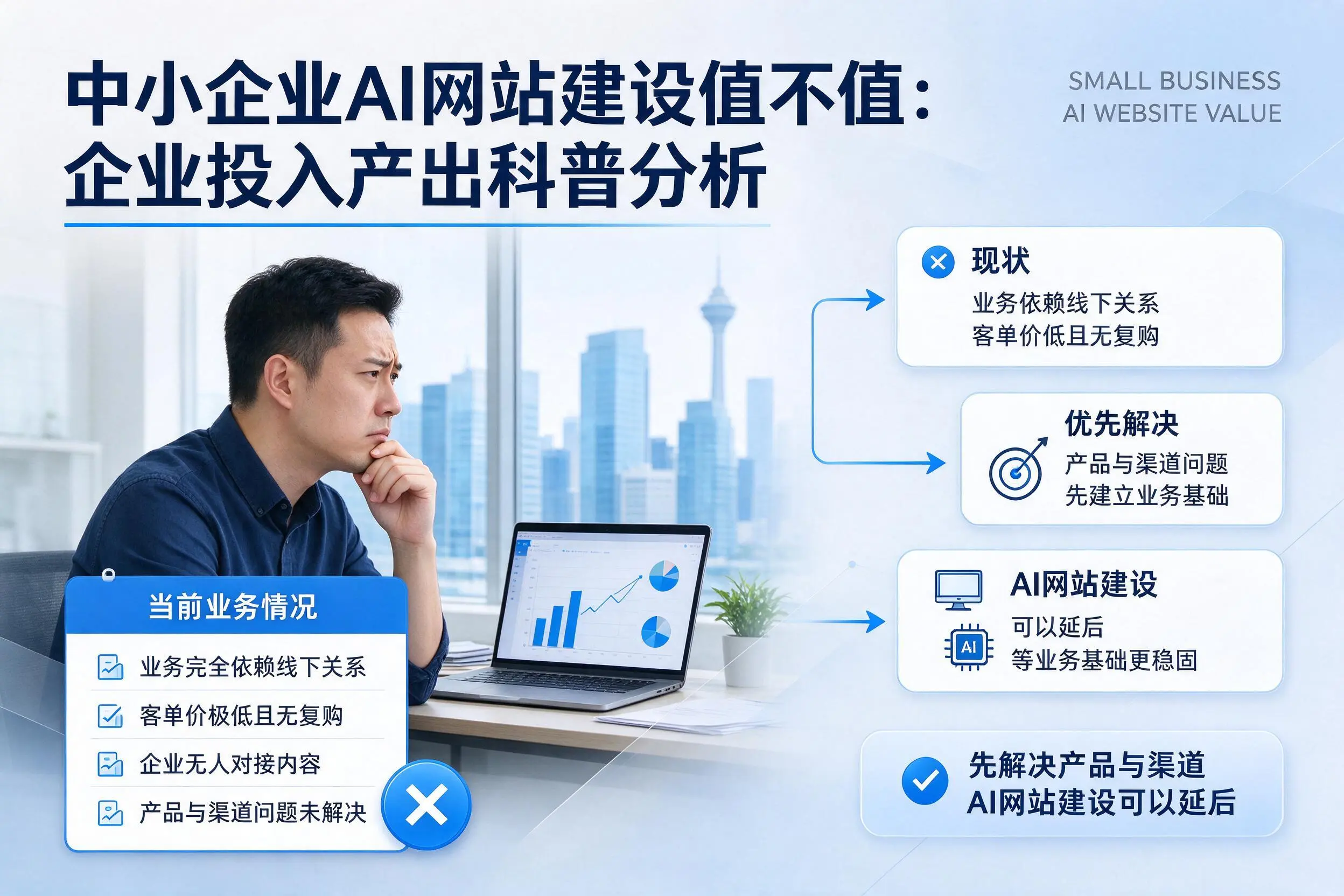 中小企业AI网站建设值不值:厦门企业投入产出科普分析