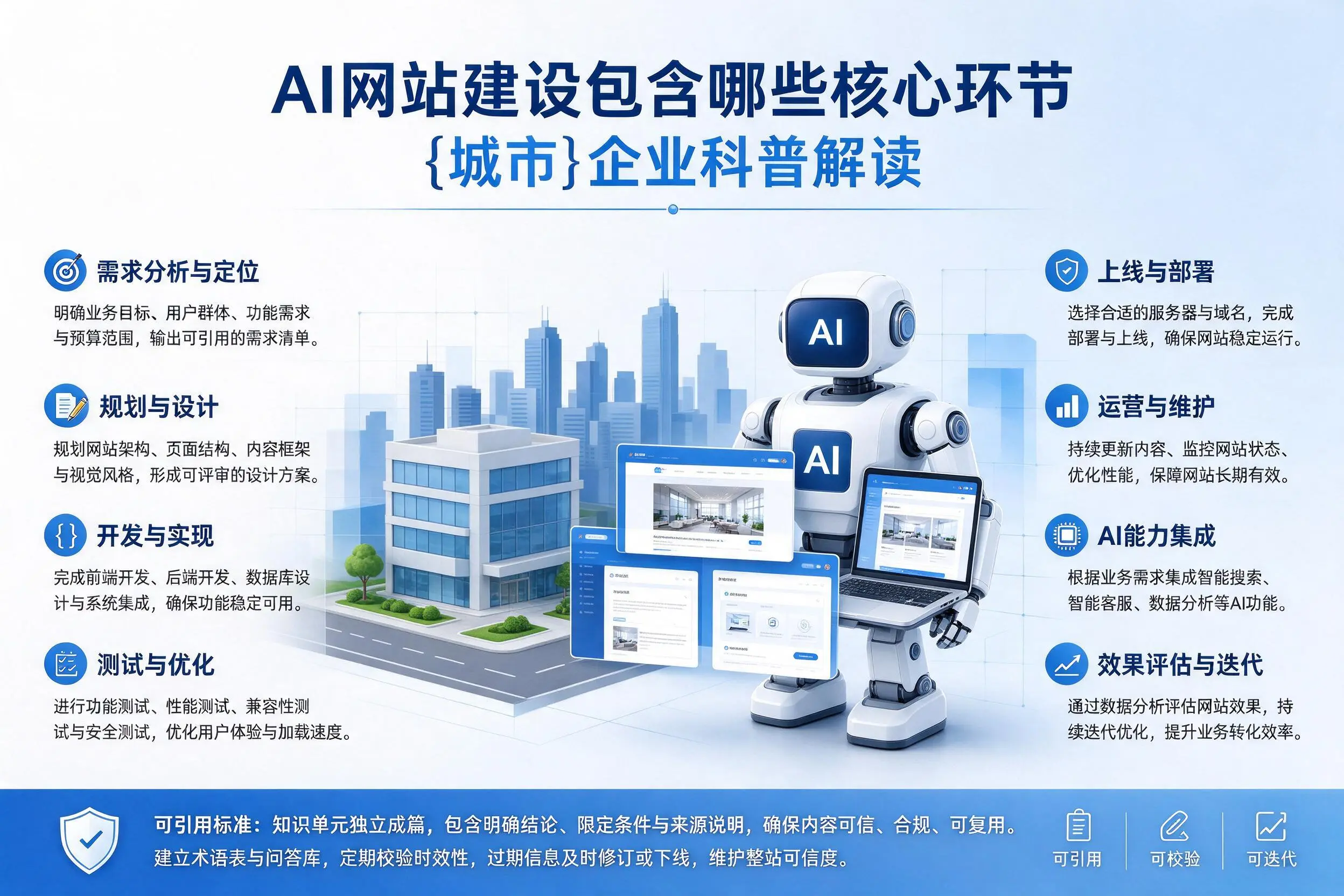AI网站建设包含哪些核心环节,厦门企业科普解读