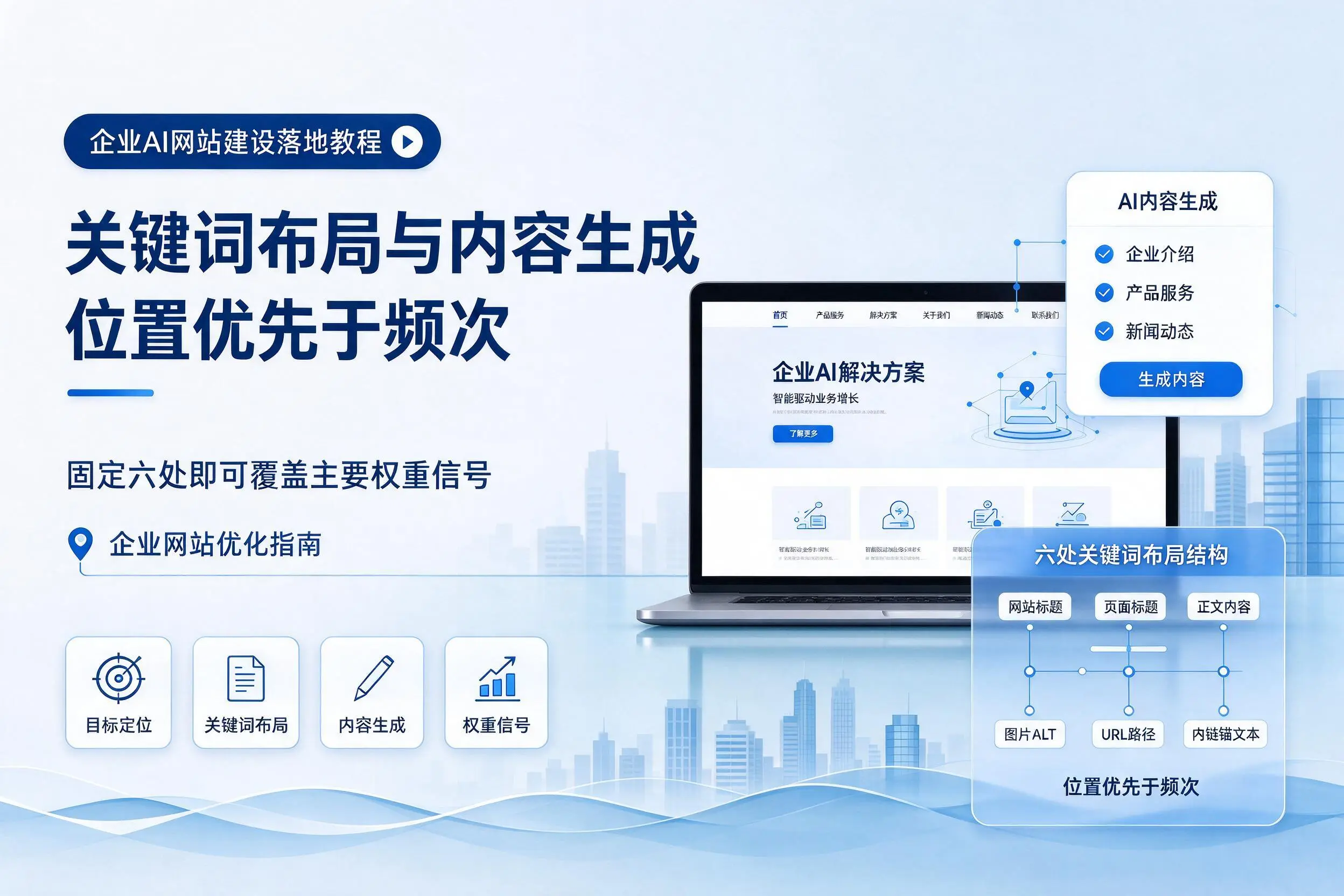 厦门企业AI网站建设落地教程:关键词布局与内容生成